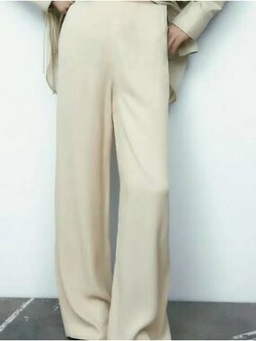 Zara Full Length Satin Effect pants